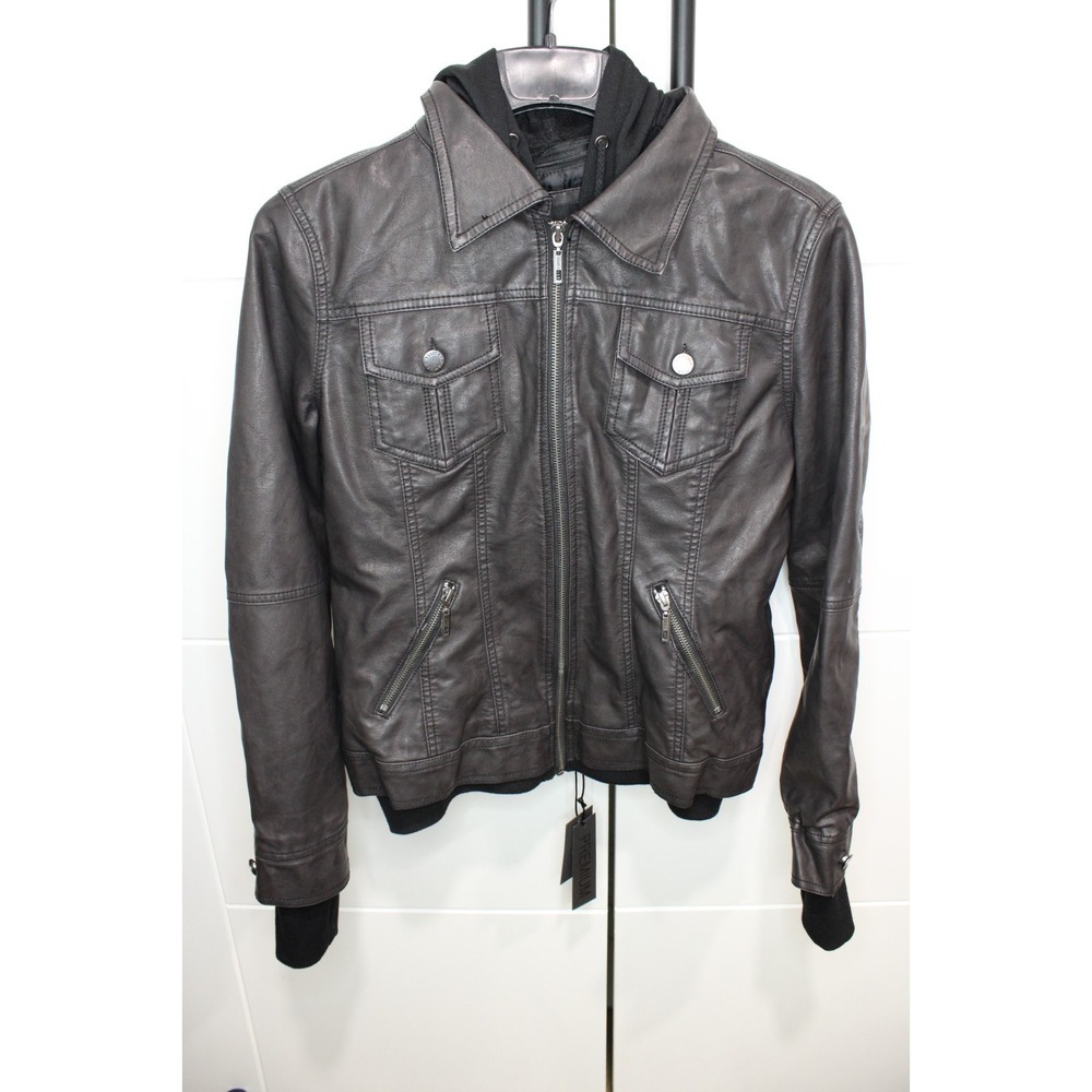 Lock and Love Women's Faux Leather Jacket Moto Biker‎ Jacket M